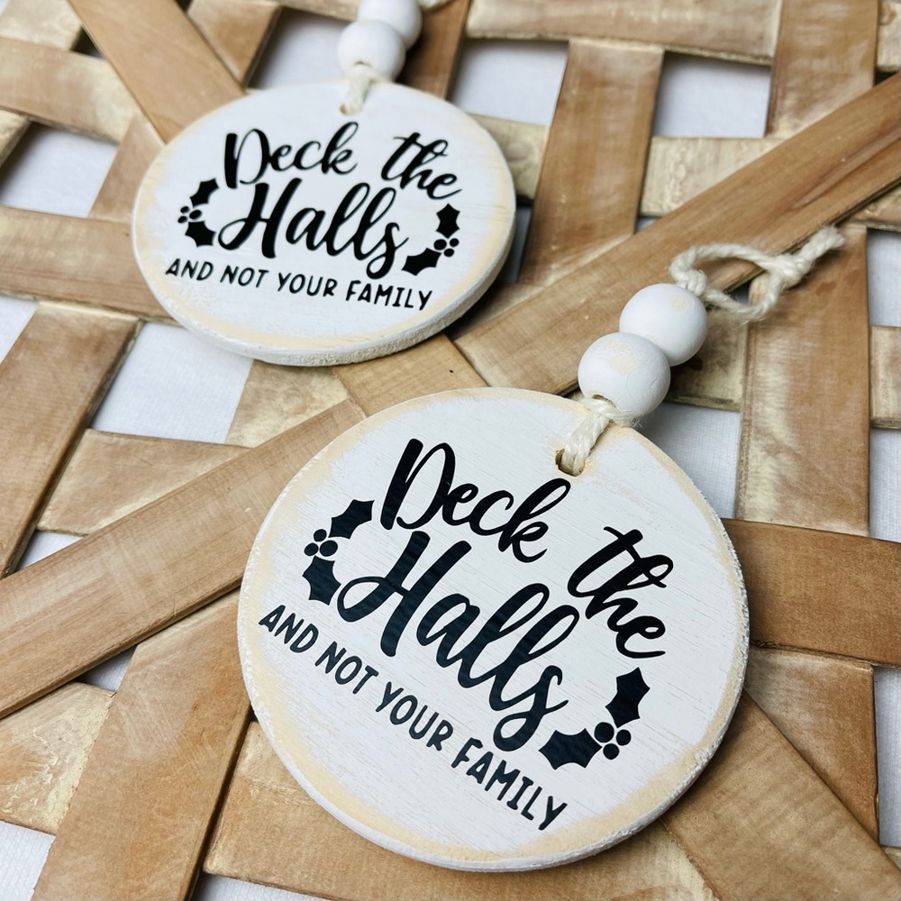 HANDMADE (Set of 2) Christmas Ornaments